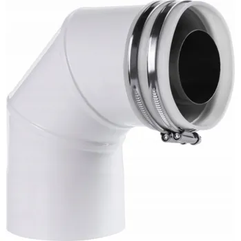 Kouřovod SpiroFlex 60/100 VK adaptér (koleno) bílý