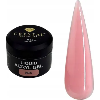 Lak na nehty Gel na posílení nehtů Liquid Acryl Gel 4 CRYSTAL PROFESSIONAL 30 ml