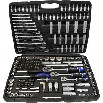 Gola sada Sada nástrčných klíčů 216 dílů 1/4" 3/8" 1/2" Ráčna CrV Kufr Profi