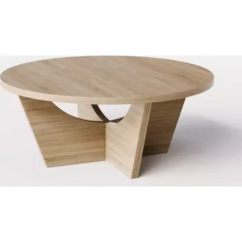 Konferenční stolek Konferenční stolek kulatý TORI Ø90 cm Dub Sonoma