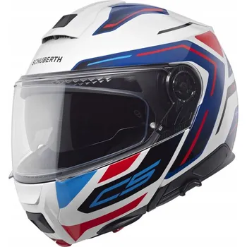 Helma na motorku Výklopná přilba Schuberth C5 Omega modro-černo-červená vel. S