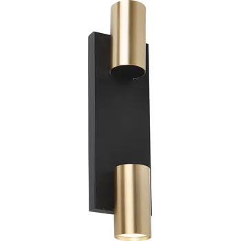 Nástěnné svítidlo Nástěnné svítidlo Genesis, 2x zlaté kovové stínítko, b