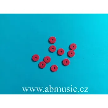 Hudební nástroj pro děti Červené filcové podložky pod klávesy piano