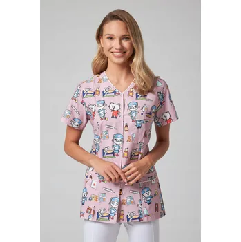 Dámské sako Zdravotnické sako 3XL Medizal Fashion růžové