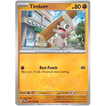 Sběratelská karetní hra Pokémon TCG Timburr 103/167