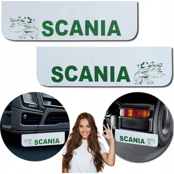 Blatník karosérie Zástěrky Lapače Nečistot s Logem Scania, 2 kusy