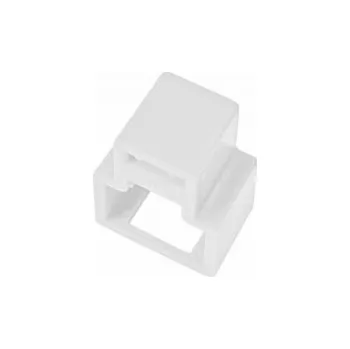 Elektrická zásuvka Zástrčka Alantec RJ45 proti neoprávněnému vytažení ze zásuvky, bílá (balení 24 ks + klíč) ALANTEC