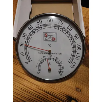 Domácí teploměr Teploměr a vlhkoměr do sauny AZD velký, dobře čitelný