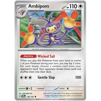 Sběratelská karetní hra Pokémon TCG Ambipom 138/167 - Reverse Holo