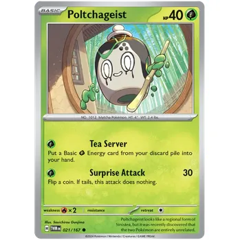Sběratelská karetní hra Pokémon TCG Poltchageist 021/167 - Reverse Holo