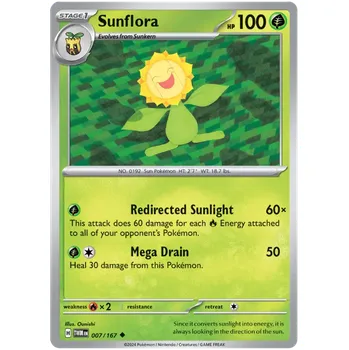 Karetní hra Pokémon TCG Sunflora 007/167 - Reverse Holo