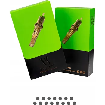 Tetovací jehla KAZETA V-SELECT 15MG, 0,35 mm - KRABIČKA 20 ks -