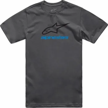 Pánské tričko Tričko Alpinestars ALPINESTARS ALWAYS 2.0 CSF TEE, Charcoal/White/Blue Velikost: XL