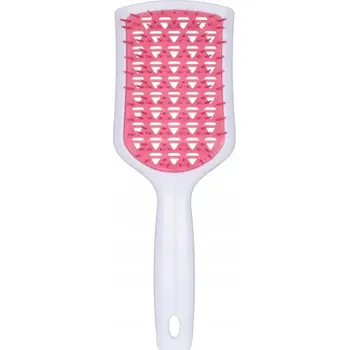 kartáč na vlasy Hladký kartáč na rozčesávání vlasů [BARVA BÍLÁ - FUCHSIOVÁ]