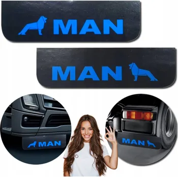 autokoberec Zástěrky Lapače Nečistot s Logem Man, 2 Kusy