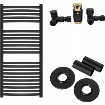 Radiátor Koupelnový radiátor, teplovodní Invena 538 W, 540 x 1200 mm, černý