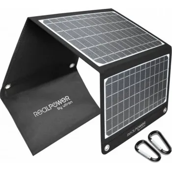 Univerzální solární nabíječka Solární nabíječka Realpower Solarpanel RealPower SP-22E 22 Watt 3 Panel Faltbar