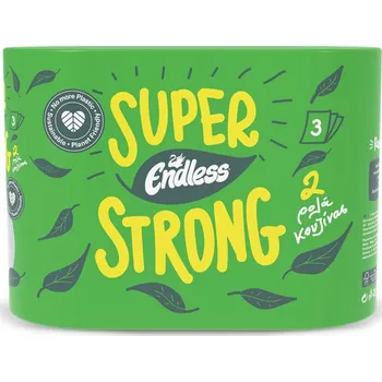 Utěrka Endless Super Strong, 3 vrstvá papírová utěrka, kuchyňská rolka 19m, 2ks v balení