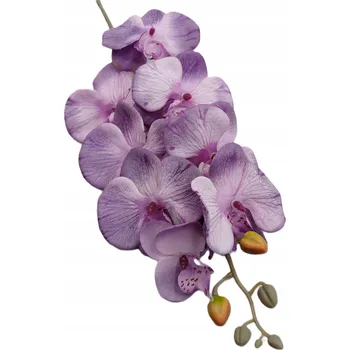 umělá květina Umělá orchidej fialová větvička dekorace kompozice 77 cm