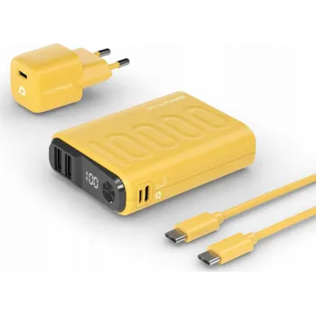 Powerbanka Powerbanka Realpower RealPower Powerbanka PB-10000 Set gelb 10.000mAh