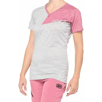 cyklistický dres 100% AIRMATIC Dámský dres krátký rukáv šedofialová vel. S (NOVÉ)