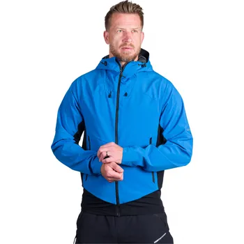 Pánská turistická softshellová bunda NORTHFINDER-CIRO-282blueblack Modrá L