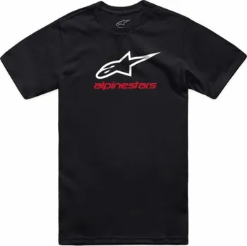 Pánské tričko Tričko Alpinestars ALPINESTARS ALWAYS 2.0 CSF TEE, černá/bílá/červená Velikost: L