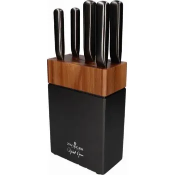 Kuchyňský nůž Sada 5 nožů Zwieger Darque v akátovém bloku