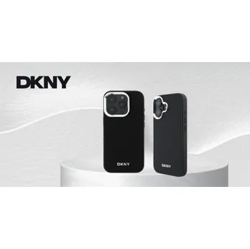 Pouzdro na mobilní telefon DKNY DKNY DKHMP15MPSCMCLK iPhone 15 Plus 6.7 černo/černé pevné pouzdro Plain Logo MagSafe