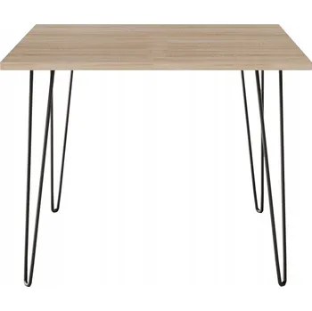Jídelní stůl Kvadratový stůl do kuchyně, obýváku, jídelny 90 x 90 cm Dub Sonoma HAIRPIN
