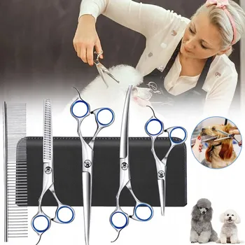Kosmetika pro psa ZESTAW NOŻYCZEK DO PIELĘGNACJI PSÓW NŮŽKY NA STŘÍHÁNÍ PSŮ - SADA PRO PÉČI O SRST ZVÍŘAT
