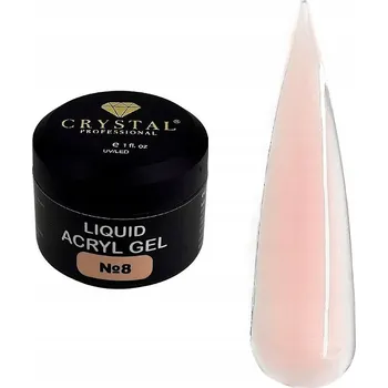 Lak na nehty Liquid Acryl Gel #8 50 ml CRYSTAL PROFESSIONAL Gel pro posílení nehtů