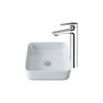 VITALLE sada umyvadla s baterií obsahuje: ROANA QUADRO umyvadlo na desku