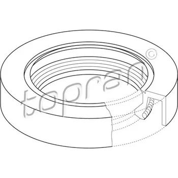 Vačková hřídel TOPRAN Těsnicí kroužek hřídele, vačkový hřídel 302 428