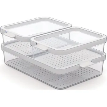 Dóza na potraviny Dózy na potraviny kpl. 3 ks do ledničky skříňky 2x1,2+2,6 Cauma Rotho