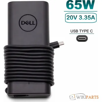 Počítač 65W AC adaptér Dell s napájením notebooku typu C