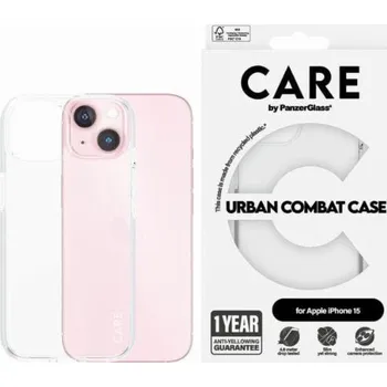 Mobilní telefon PanzerGlass CARE by PanzerGlass Urban Combat Case iPhone 15 6.1 čirý/průhledný 1421