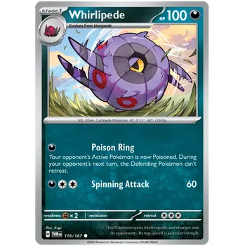 Sběratelská karetní hra Pokémon TCG Whirlipede 116/167