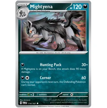 Karetní hra Pokémon TCG Mightyena 114/167