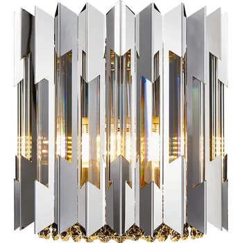 Nástěnné svítidlo Nástěnné svítidlo Ritz, 1x křišťálové/chromové kovové stínítko