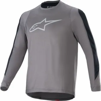 Cyklistické oblečení Alpinestars ALPINESTARS A-DURA DRI ASTAR LS JERSEY, tmavě šedá Velikost: XL