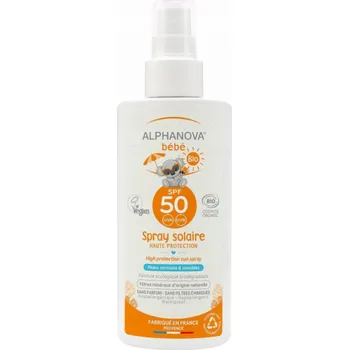 Přípravek na opalování Alphanova Bebe Alphanova Bebe, ochranný sprej na opalování s vysokým SPF 50 SUN, 125 ml