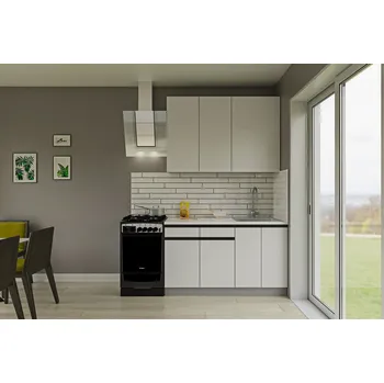 Kuchyňská linka VerDesign ALFE 1 V moderní malá kuchyňská linka 140, nymphaea alba