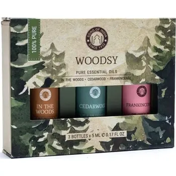 Sada esenciálních olejů Song of India Dřevité vůně 3 kusy x 5 ml