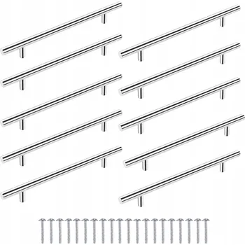 Nábytkové kování 10 Ks Chromované Nábytková úchytka vruty 230/160 mm