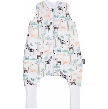 Spacák PULP BAMBOO Dětský spací pytel s ponožkami 2 TOG - BAREVNÉ SAFARI - od 2l do 4l