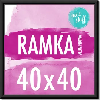 Obraz Černý Rámeček čtvercový hliníkový rám 40x40 cm