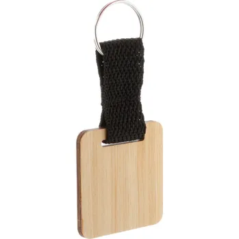 Reklamní Stropp bambusový přívěšek na kíče, čtverec, přírodní