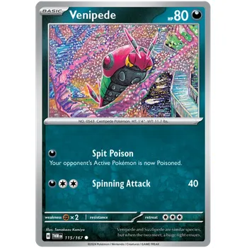 Sběratelská karetní hra Pokémon TCG Venipede 115/167