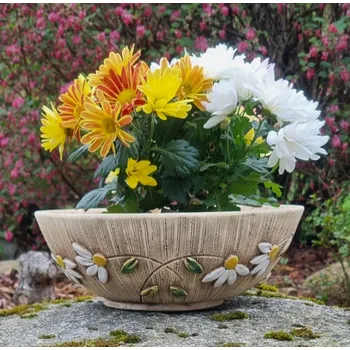 Květináč Keramická mísa s lučním květem